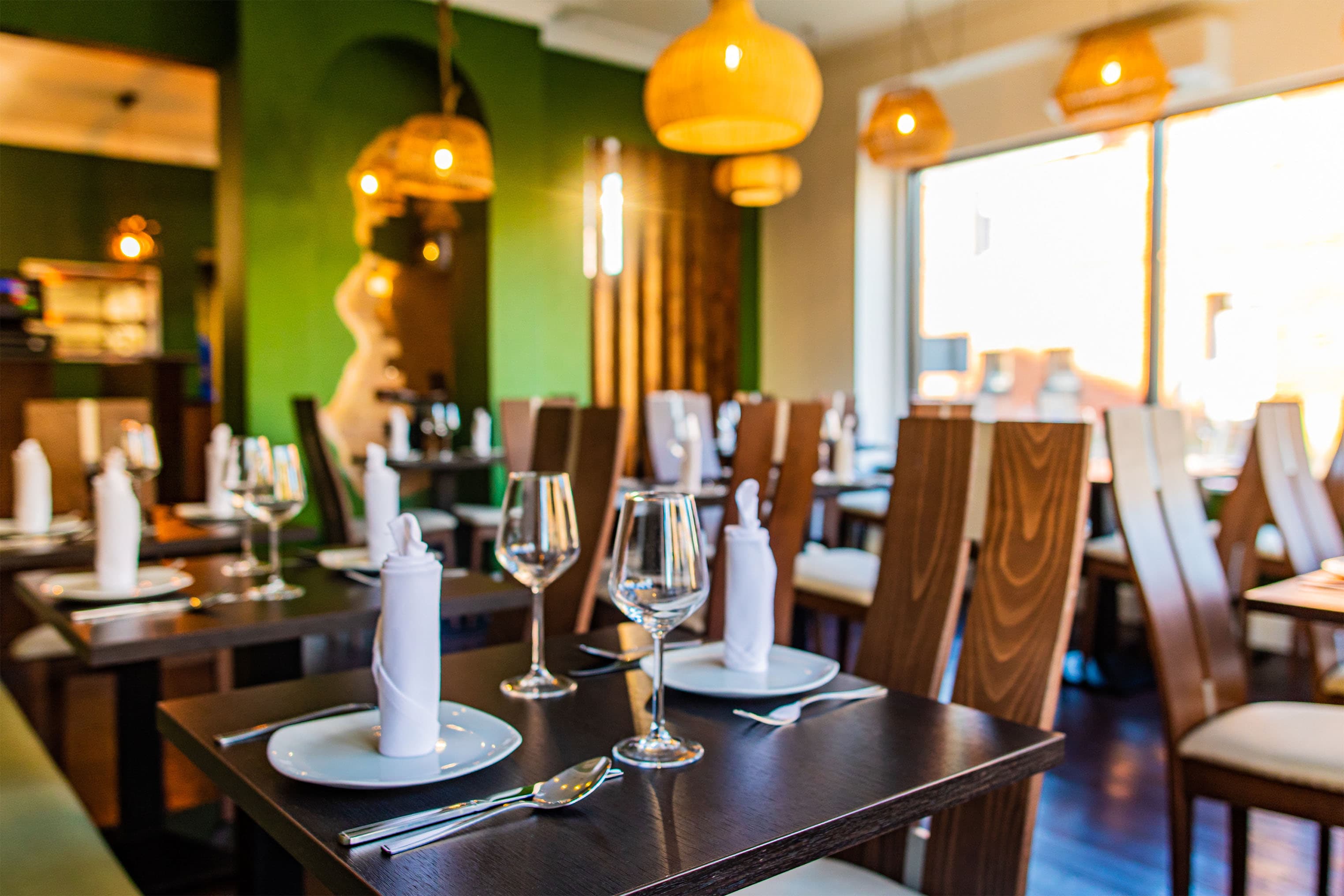 Tiien Thai Southbourne Asian restaurant interior dining room